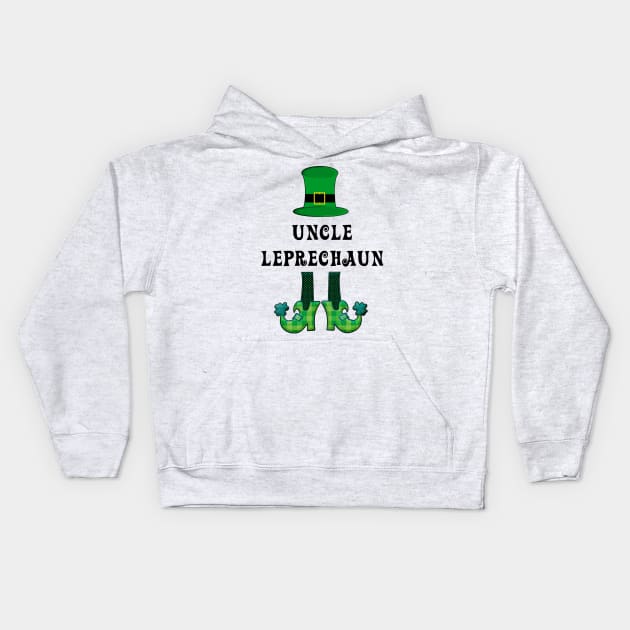 St Patrick's St Paddy's St Patty's Day Uncle Leprechaun Kids Hoodie by familycuteycom